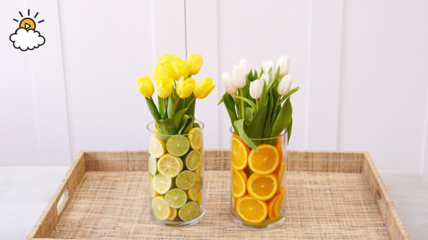 Elle vous montre une excellente astuce pour fabriquer un joli vase avec