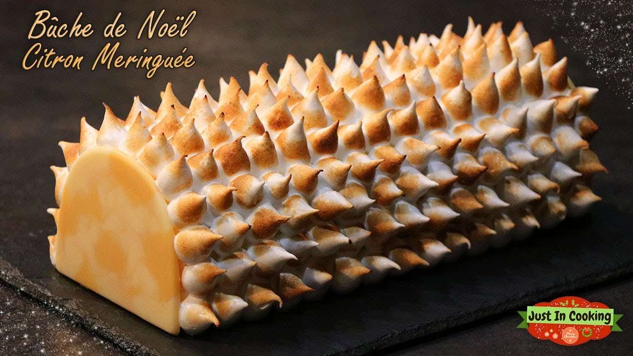 Recette de Bûche de Noël Citron Meringuée - C'est fait maison