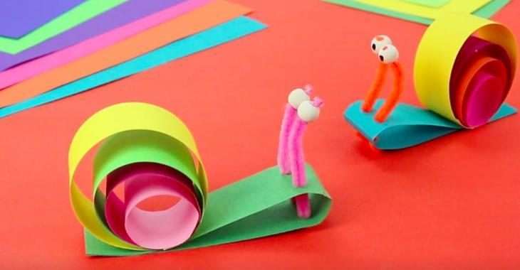 Comment fabriquer un escargot en papier ? - C'est fait maison