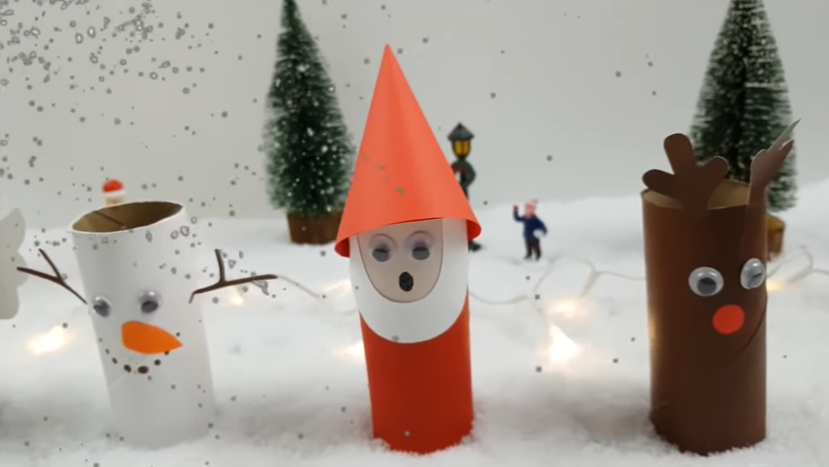 Que faire avec des rouleaux de papier toilette spécial Noel - C'est