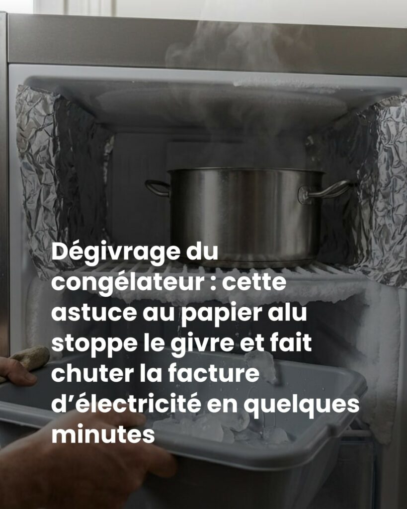 Dégivrage du congélateur l’astuce au papier aluminium qui fait fondre — free download